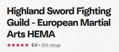 Highland Sword Fighting Guild logo for Historical European Martial Arts classes in Aurora Ontario